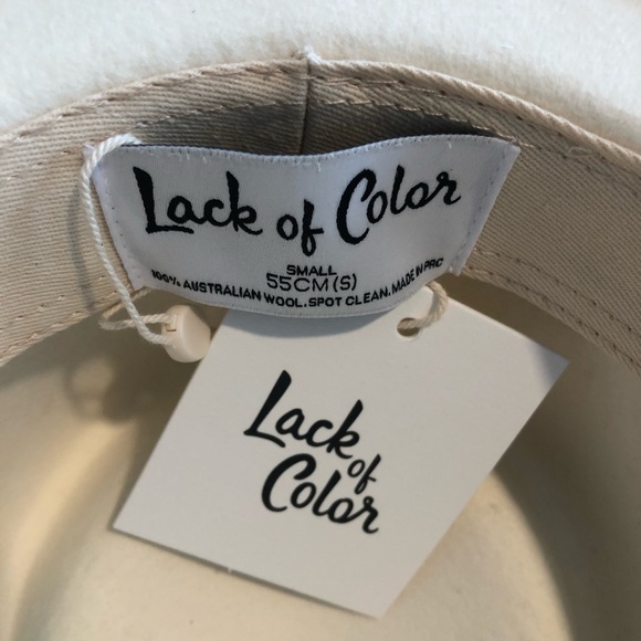 Lack Of Color Ivy Beverly Fedora Hat In White. NWT! Sz S (55cm) & M (57cm) - Picture 13 of 16